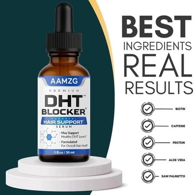 DHT Blocker Regrowing Caffeine Biotin Quality Hair Growth Serum 30ml USA - Image 1 of 4