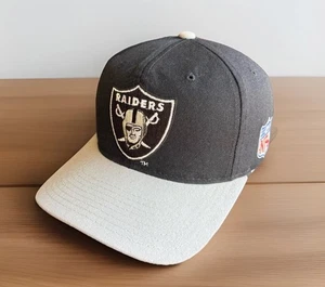 VTG 90’s STARTER SnapBack Hat - LOS ANGELES RAIDERS NFL Black Dome Wool - Picture 1 of 12