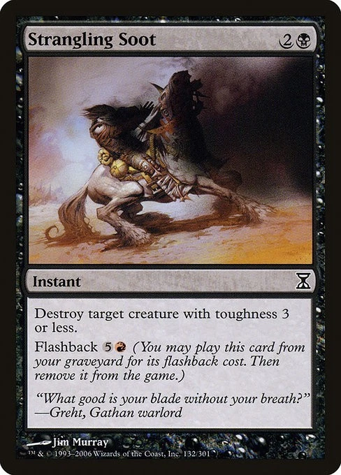 Strangling Soot 4x FOIL TSP MTG Time Spiral Common MINT black - Image 1 of 1