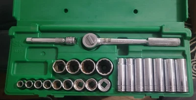 SK Tools USA 4123 1/2" Drive Standard & Deep used set - Image 1 of 2