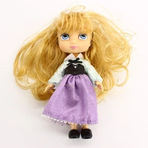 Disney Animators’ Collection Aurora Brier Rose 5” Mini Toddler Doll Purple Dress - Picture 1 of 5