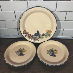 Juego de 3 platos de cena y ensalada Home & Garden Party Ltd 2002 diseño de frutas - Imagen 1 de 11