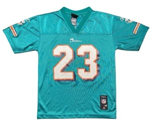 Reebok Miami Dolphins #23 Ronnie Brown Jersey Youth Medium 10-12 Teal Printed - Picture 1 of 10