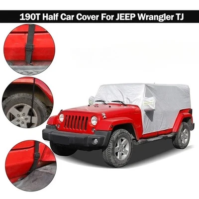 For Jeep Wrangler CJ YJ TJ & JK 1997-2006 Outdoor Waterproof Car cover Zipper - Image 1 of 4