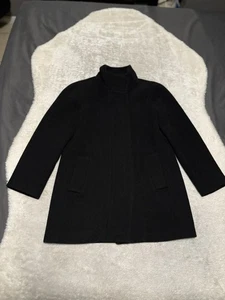 J Crew Mercantile Womens Black Full Zip Wool Blend Jacket Size 2P Coat  - Picture 1 of 9