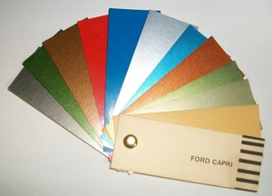 1973 1974 Ford Capri auto RM paint chips set - Picture 1 of 2
