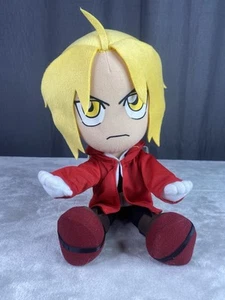 FULLMETAL ALCHEMIST Edward Elric Plush Doll Angry Sitting Pose Banpresto Japan - Picture 1 of 12