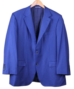 CURRENT Canali 1934 Vibrant Blue Woven Wool 2pc Suit Jacket Pants 50 R - Picture 1 of 11