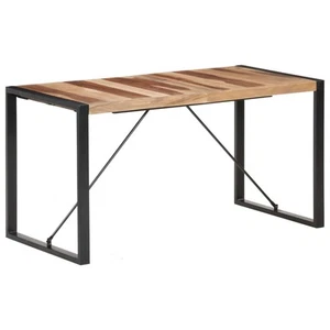 Dining Table Office Computer Desk Dinner Table Living Room Solid Wood vidaXL - Picture 1 of 24
