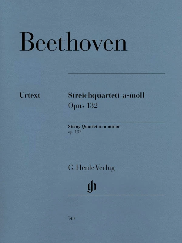 Beethoven String Quartet A Minor Op 132 Henle Urtext Violin Sheet Music Book - Image 1 of 1