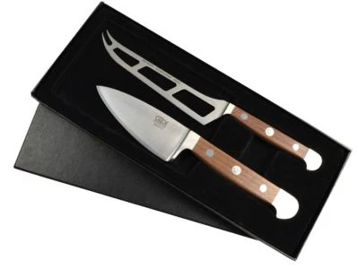 Güde Alpha Walnuss Messerset *2-W805/10 Käsemesser im Geschenkkarton - Bild 1 von 4