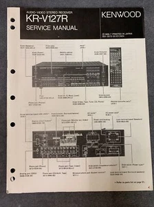 Kenwood KR-V127R Service Manual [Original w/Schematics, Diagrams, Part List] - Picture 1 of 7