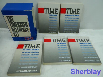 The Timesaver Reference Set 1987 Dictionary Thesaurus Grammar Medical 5 Books - Image 1 of 4