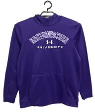 Under Armour Unisex Dark Purple Hooded Pullover Fleece Lined Sweatshirt Size M