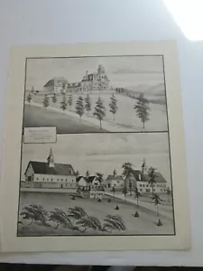 1892 NUEVO MAPA ANTIGUO HAMPSHIRE, VISTA DE LAS TIERRAS ALTAS, RES. WM. H. MOODY ESQ. CLAREMONT - Imagen 1 de 3