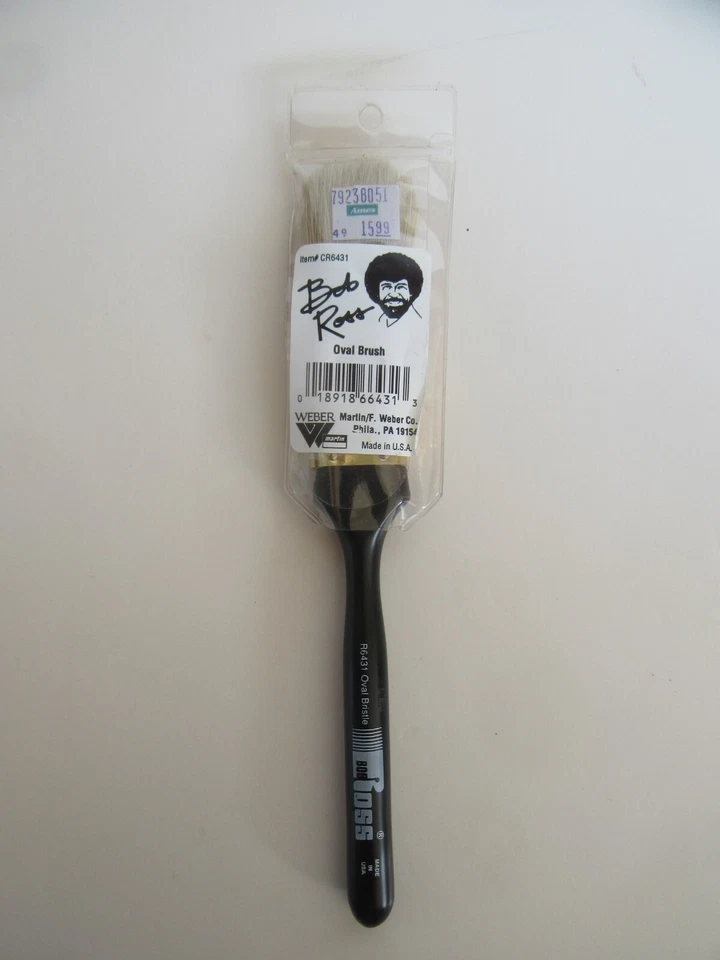 Weber 455972 Bob Ross Oval Bristle Brush 1 Width