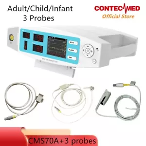 CMS70A Fingertip Pulse Oximeter Alarm Infant Child Adult Spo2 Monitor software - Picture 1 of 14