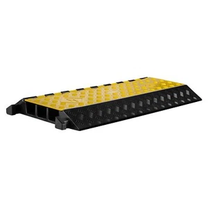 Wiltec Kanal Kabelbrücke 50t 40km/h Überfahrschutz 95x49x8cm Kabelkanal Kabel - Bild 1 von 9
