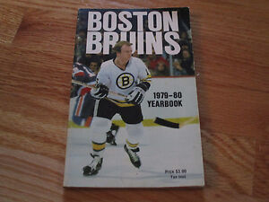 1979-80 BOSTON BRUINS Yearbook RAY BOURQUE Rookie JEAN RATELLE BRAD PARK