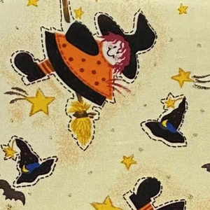 NOS Spooky Hollow Witches Fabric 1 Yard x 44” Jo-Ann’s Early 2000’s - Picture 1 of 4