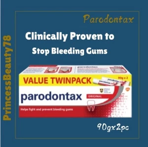 2's X 90G PARODONTAX TOOTHPASTE FOR SENSITIVE GUM BLEED FREE SHIPPING - Picture 1 of 9