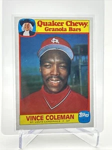 1986 Topps Quaker Vince Coleman Rookie Baseball Card #3 NM-Mint FREE SHIPPING - Picture 1 of 3
