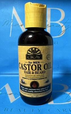ACEITE DE RICINO OOKAY ACEITE DE CRECIMIENTO Y FORTALECIMIENTO DEL CABELLO Y LA BARBA 4 oz ENVÍO GRATUITO✅ Foto 1 de 2