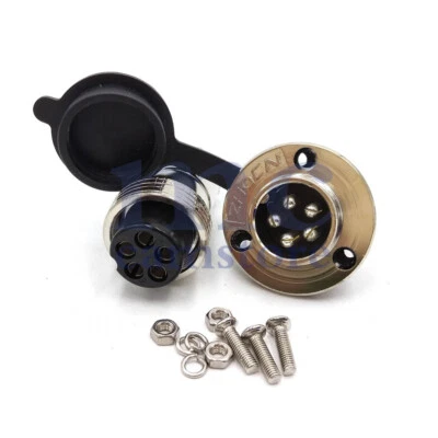 GX20 5 Pin Bulkhead Power Connector ,Aviation Cable Plug Socket - Image 1 of 4