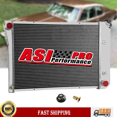 Алюминиевый 4 ряда радиатор подходит 73-74 Chevy Nova/Buick Apollo/Pontiac Ventura новый - Изображение 1 из 4