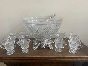 Pitman Dreitzer Lancaster Colony Corp Silber Ständer & Bowle Set Fußschalen - Bild 1 von 8