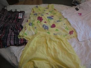 Girls Size L 10 Spring Summer GAP Halter Dress 2 pc Play Set Flower T-Shirt 4pcs - Picture 1 of 8