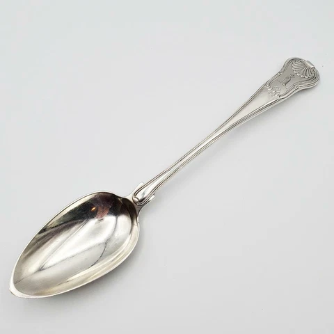 Antique Sterling Stuffing Spoon Thomas Richards London England 1814-15 Lion Paw Cover