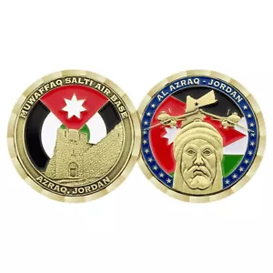 AL AZRAQ JORDAN MUWAFFAQ SALTI AIR BASE 1.75" CHALLENGE COIN - Picture 1 of 1