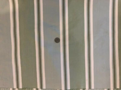 Fabric By the Yard, Green/Brown/Cream Strip, New, Children's, Designer-Covington - Image 1 of 3