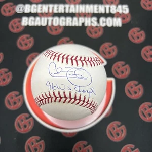 CECIL FIELDER SIGNED OMLB BASEBALL INSCRIBED "96 WS CHAMPS" STEINER CERT - Picture 1 of 3