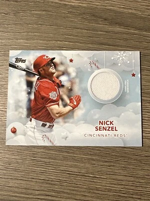 Nick Senzel 2020 Topps Holiday Walmart Jersey Relic Patch WHR-NS Reds - Image 1 of 2