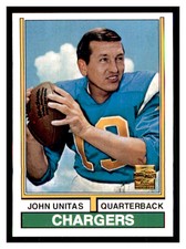 2001 Topps Archives #150 JOHN UNITAS San Diego Chargers ~D9DD
