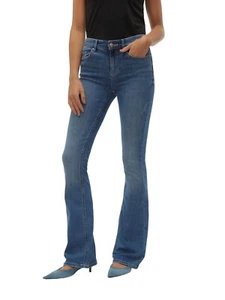 VERO MODA Vaqueros de Mujer VMFLASH MR FLARED LI347 Ga XS S M L XL Azul - Medio - Imagen 1 de 6