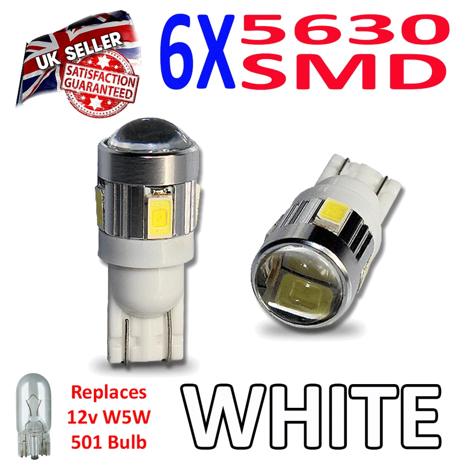 Bombillas LED SÚPER BRILLANTES 5630 SMD con lente 501 Foto 1 de 3