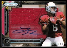 2014 Topps Strata  Logan Thomas RC 021/150 JERSEY RELIC AUTO Autograph ROOKIE