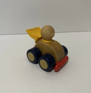 Vintage 1988 Playskool Wooden Race Car Driver Toy - Picture 1 of 3