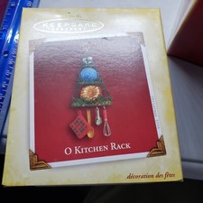 Hallmark O KITCHEN RACK Keepsake Ornament 2005 Baking Cook Gift-