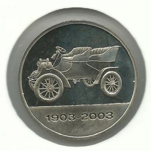 Model A 1903 on a alpaca medal issued for Ford Motor Company 100 years 1903-2003 - Picture 1 of 3