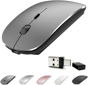 Rechargeable 4 Modes Bluetooth Mouse/Bluetooth 3.0/5.2+USB-2.4G/Type-C Bluetooth - Picture 1 of 7