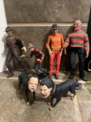 Lot Of 6 McFarlane Mego NECA Freddy Krueger Nightmare on Elm Street Dog Figures - Image 1 of 4
