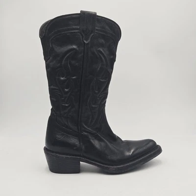 Damenschuhe MOMA Gr. 37 Stiefel Schwarz Echtes Leder Preisliste 47cad - Bild 1 von 4