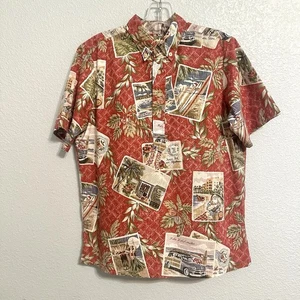 Mele Kalikimaka Reyn Spooner Christmas Hawaiian Boys Shirt Size XL 2014 Pullover - Picture 1 of 11