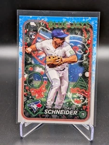 2024 Topps Holiday DAVIS SCHNEIDER #H132 Rookie RC Toronto Blue Jays - Picture 1 of 2