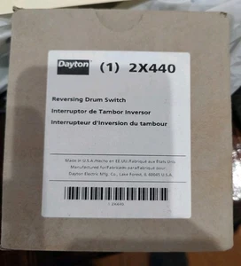 NEW Dayton 2X440 Drum Switch, Maintained, NEMA 1, 2Pole Single Phase - Picture 1 of 1