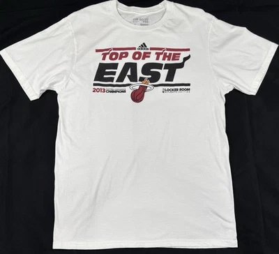 Camiseta Adidas Campeones Miami Heat “Top of the East” 2013 Vestuario NBA Foto 1 de 4